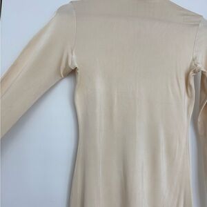 TOVE Cream Long Sleeve Dress